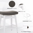 thumbnail image 3 of Sophia & William Saddle Counter Height Bar Stool, Gray (Set of 2), 3 of 6