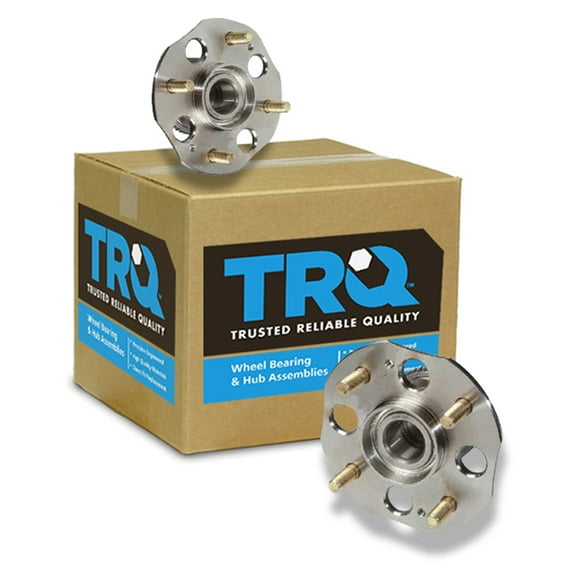TRQ Rear Wheel Hub & Bearing Pair Set for Honda Accord w/ Rear Disc Brakes BHA53414