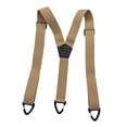 thumbnail image 4 of Tirantes elásticos y resistentes para hombre, accesorios de disfraces, ajustables y cómodos de 3,8 cm (1,5 pulgadas). Beige 3 ganchos, 4 of 8