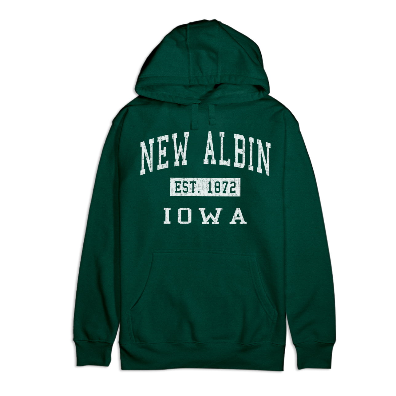 New Albin Iowa Classic Established Premium Cotton Hoodie 