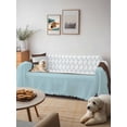 thumbnail image 6 of Blue Brown Morocco Couch Cover for Dogs, Geometric Stripes Aqua Stitching Washable Sofa Covers Slipcover for Pets Dogs Futon Cover, Couch Recliner Covers, Oversized Chair Slipcover 71"x91", 6 of 9