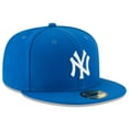thumbnail image 3 of Men's New Era Blue New York Yankees Fashion Color Basic 59FIFTY Fitted Hat, 3 of 5