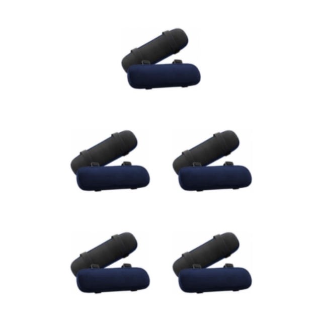 Speravity 1 par de reposabrazos de silla, taburete extraíble portátil, cojín de apoyo para brazos, accesorio para reposabrazos, azul marino Type2 NO2