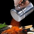 thumbnail image 5 of HomeLife Spice Shaker with Lid Handle Medium Hole Parmesan Cheese Shaker Dishwasher Safe Stainless Steel Spice Seasoning Chili Flakes Dispenser Kitchen Supplies, 5 of 13
