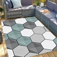 thumbnail image 1 of JML Outdoor Rug Lightweight Plastic Waterproof Outside Mats for Patio,Beach,Camping, 5' x 7', 1 of 5