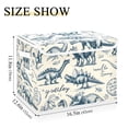 thumbnail image 4 of Hand-drawn Dinosaurs Storage Basket Foldable Laundry Basket Shelf Kids Toy Storage Container Organizer with Handles, 4 of 7