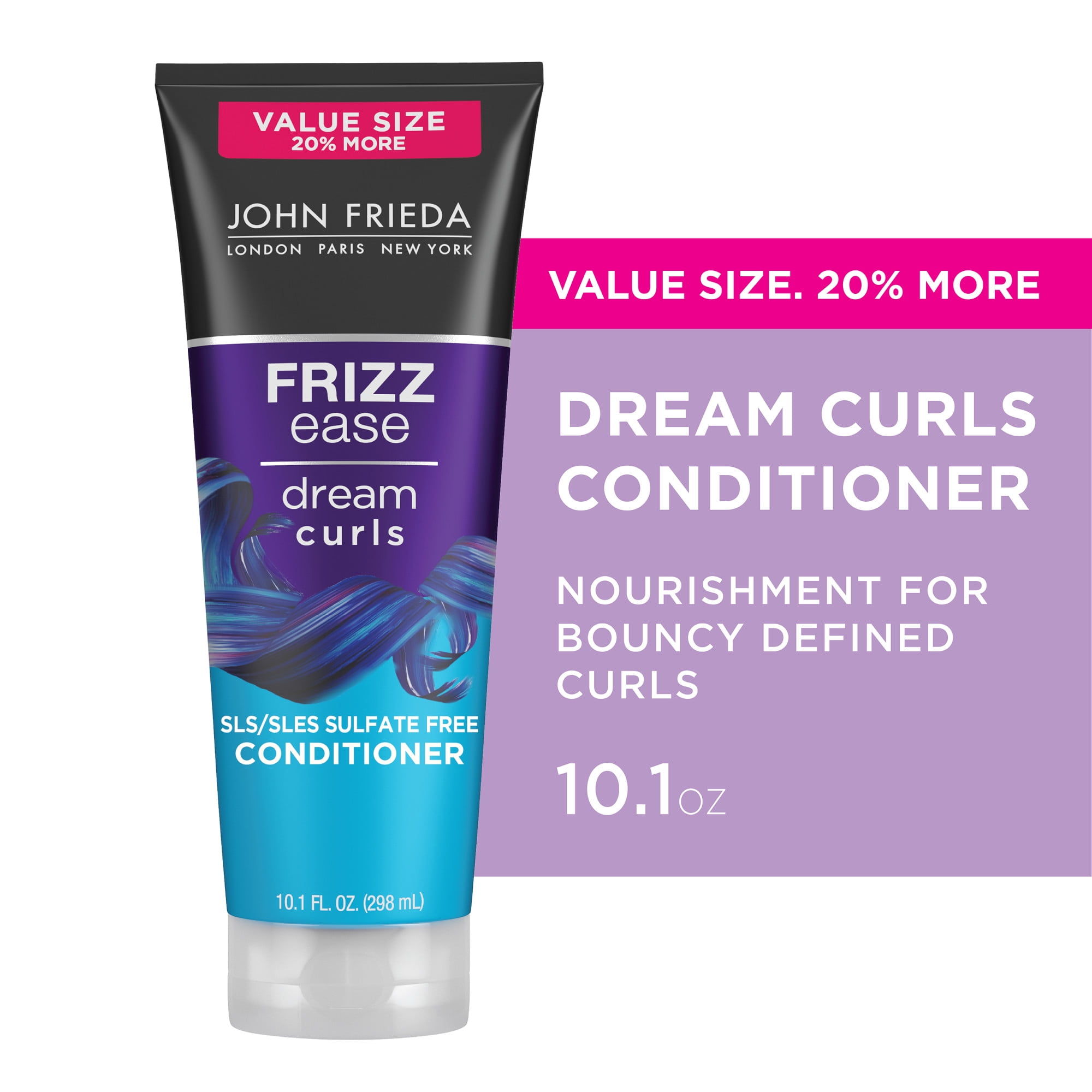 John Frieda Frizz Ease Dream Curls Conditioner Sulfate-Free, 10.1 fl oz