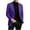 Purple, variant on Wyobmus Men's Slim Fit Suit Jacket Western Holiday Suit Jacket Single Breasted Long Coat Solid Color Long Sleeve Outwear Jackets Black