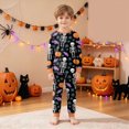 thumbnail image 4 of Futezty Boys and Girls Halloween Pajamas Sets Pumpkin Graphic Pjs Holiday Sleepwear Children Clothes 2T-9T, 4 of 7