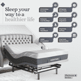 thumbnail image 3 of Sven & Son Platinum Adjustable Bed Base (Frame) + 12 in Memory Foam Matt (Medium), Lumbar Support, Head (Pillow) Tilt, Massage, USB - Queen, 3 of 7