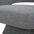 thumbnail image 4 of CHITA Swivel Fabric Accent Chair with Open Back&Wood Base,Modern Armchairs for Living Room Bedroom,Gray, 4 of 9