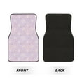 thumbnail image 2 of Yiaed Shells Pearl Print Carpet Floor Mats for Cars, Auto Accessories Front & Rear Car Floor Mats Car Floor Foot Mat Sets of 4 Pieces, 2 of 7