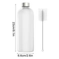 thumbnail image 3 of cpengpj Premium 1000ml Borosilicate Glass Water Bottle with Stainless Steel Lid, Leakproof, Dishwasher Safe, Temperature Resistant for Hot and Cold Drinks, 3 of 9