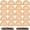 Light Brown, variant on 20 Pack Beige Stretchy Nylon Wig Caps, Breathable Elastic Wig Liner Caps for Women