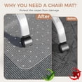 thumbnail image 3 of TEMOGU-Chair-Mat-Carpet, Desk-Mat-Rectangular, Desk Chair Mat, Office Rectangular Chair Mat for Carpet, Easy to Be Expanded, 90 x 120 cm/36 x 48 inch, 3 of 4