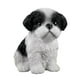 thumbnail image 2 of Estatua de perro, artesanía de resina, obra de arte de mesa, estatuilla, escultura, decoración de tienda Blanco negro, 2 of 9