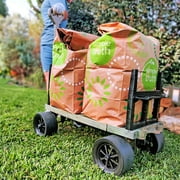 Mighty Max Cart® Camo Outdoor Fishing Cart, Cooler Wheel Kit, Never-Flat 8-Inch Wheels, with CamoTub