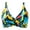 Multicolour, variant on Women Back Stainless Steel Hooks Swimwear Tops Underwire Full Coverage Bikini Tops Push Up Swim Crop Tops Tie Back Bathing Suit Tops Tropical Swim Wear Honeymoon Cruise Trendy Wear