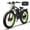 Black Green, variant on 6000W Electric Bike, 60V 25AH Battery Ebike for Adults, Dual Motor AWD Ebike 50MPH 21-Speed ,Long Range Mountain EBike with 26" x 4.0 Fat Tire, All-Road Mountain Bike UL2849