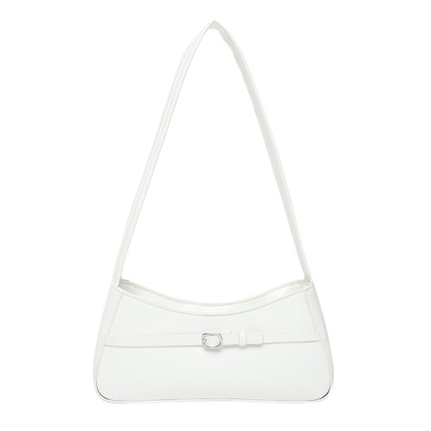 Bolso Hombro Mujeres Vintage PU Cuero Sólido () Blanco