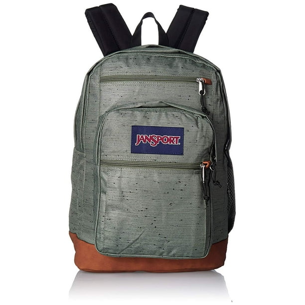 JanSport JanSport Cool Student Backpack Muted Green Plain Weave