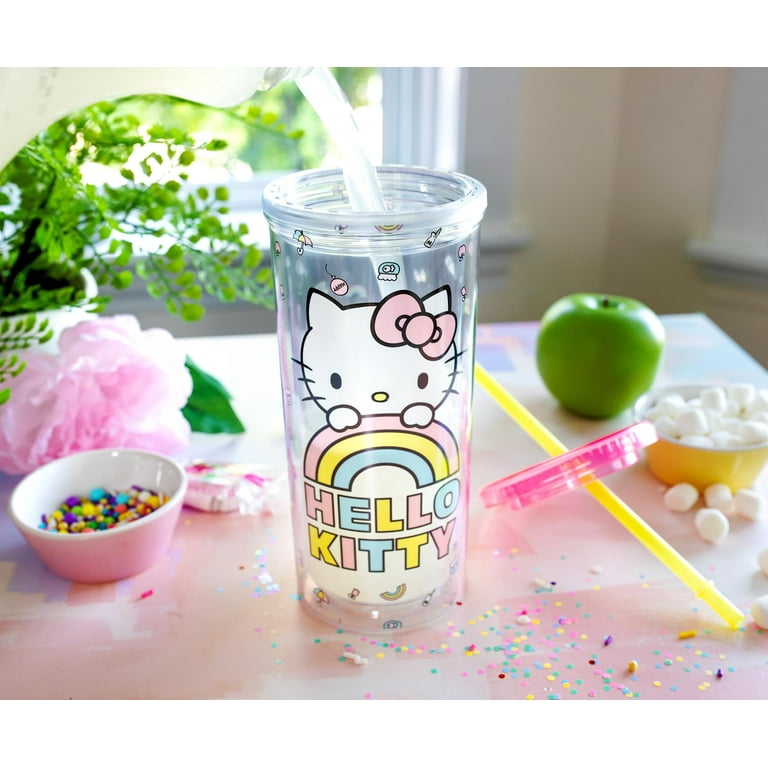 Sanrio Hello Kitty and Friends Carnival Cup with Lid and Straw | Holds