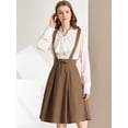 thumbnail image 3 of INSPIRE CHIC Vestido General De Cintura Elástica Con Tirantes Y Tirantes Para Mujer Marron oscuro M, 3 of 6