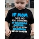 thumbnail image 1 of Boys' Cotton T-Shirt with Funny "If Mom Says No, Ask Grandma" Print – Comfortable Casual Round Neck Short Sleeve Tee for Youngsters, Black with Blue Text, Machine Washable, Boy T Shirt, 1 of 6