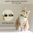 thumbnail image 4 of Silicone Safety Cat Collar With Bell Adjustable Breakaway Kitten,Yellow, 4 of 5