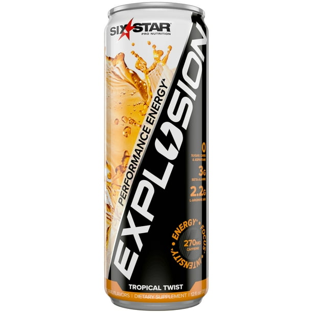Explosion Pre Workout Energy Drink, Keto friendly, Zero