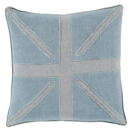 Surya Light Linen Flag Decorative Pillow