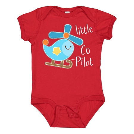 

Inktastic Little Co-Pilot- Cute Helicopter Gift Baby Boy or Baby Girl Bodysuit