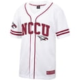 thumbnail image 2 of Men's Colosseum White North Carolina Central Eagles Free Spirited Mesh Button-Up Baseball Jersey, 2 of 3