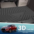 thumbnail image 2 of Unique Bargains Flat Face Cargo Liner Rear Trunk Mat Trunk Cargo Luggage Boot Tray Mat Stripes and Triangles Pattern for Mitsubishi Outlander 2014-2021 Anti-Slip, 2 of 7