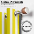 thumbnail image 6 of Outdoor Curtains for Patio Waterproof, Yellow Striped Windproof Pravicy Outside Porch Blackout Curtain, Modern Farmhouse Yellow White Stripes Sun Blocking Grommets Curtains for Cabana Gazebo 54"x108", 6 of 9