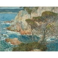 thumbnail image 2 of Childe Hassam 14x12 Black Ornate Wood Framed Double Matted Museum Art Print Titled: Point Lobos (1914), 2 of 5
