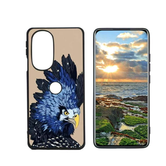 Birds-Eagle-64 Phone Case, Degined for Moto Edge+ (2022) Case Men Women, Flexible Silicone Shockproof Case for Moto Edge+ (2022)