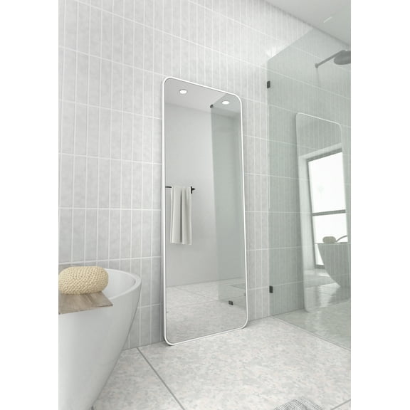 Trinity 67 in. x 24 in. Square Radius Mirror