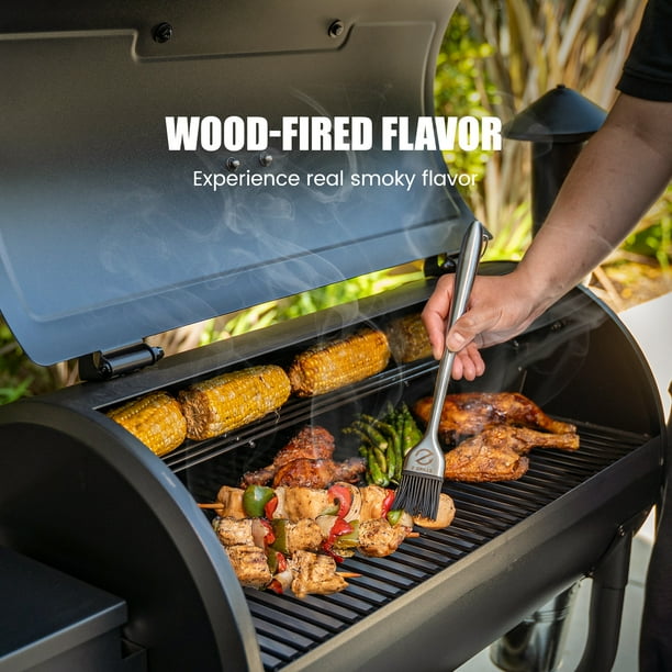Z Grills BBQ Master 8 in 1 Wood Pellet Grill with PID Technology Auto Temperature Control 560 sq in Cooking Area for Outdoor Cooking