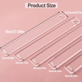 thumbnail image 3 of 5 Pairs Clay Rolling Pin Guides for Dough Thickness 2/3/4/5/6mm Polymer Ruler Roller Tools, 3 of 8