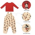 thumbnail image 6 of Disney Clothes Baby Boys 2-Piece Overall Set – Long Sleeve Top with Suspender Romper Mickey Mouse & Winnie the Pooh (Newborn–Infant), 6 of 8