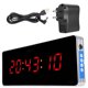 thumbnail image 4 of Nimomo Reloj - Reloj Digital LED Relojes de Pared de aleación de Aluminio para Oficina, Dormitorio Enchufe de la UE 110-240 V (3 Estilos Opcionales)(Hour+Minute+Second), 4 of 5