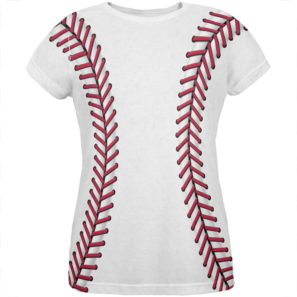 Baseball Costume All Over Womens T Shirt Multi XLG