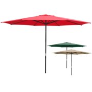 13 Ft Wood Patio Outdoor Furniture Umbrella Red Walmart Com Walmart Com