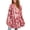 1 Pink Floral, variant on Fantaslook Womens Plus Size Tops Casual Long Sleeve Shirts Dressy Tunic Tops Fall Loose Blouses