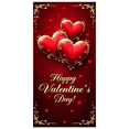 thumbnail image 2 of Valentine's Day Backdrop Banner with Romantic Heart Design Valentine Party Supplies Background Decorations Photography Props, 2 of 4
