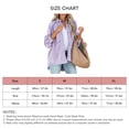 thumbnail image 3 of Chaqueta Vaquera Para Mujer, Poliéster Cepillado Con Flecos, Cuello Vuelto, Manga Larga, Chaqueta Femenina Para Ir De Compras Para Viajar ANGGREK Naranja M, 3 of 5
