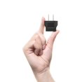 thumbnail image 4 of Adaptador de enchufe Unidapt de EU a US tipo A, paquete de 6, negro, 4 of 4