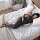thumbnail image 5 of Almohada de embarazo Wedge Boppy Grey Stripe con funda, 5 of 7
