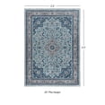 thumbnail image 3 of Contemporary Home Living 2.25' x 3.25' Floral Botanical Rectangular Area Throw Rug - Blue and Cream, 3 of 8